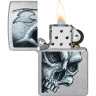 Зажигалка ZIPPO SKULL AND FLAME 46587